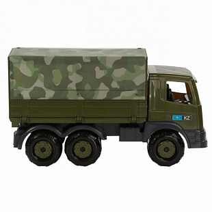 Автомобиль Полесье Престиж бортовой тентовый военный (KZ) 70043