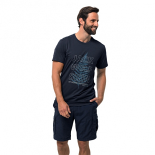 Футболка мужская Jack Wolfskin Island Hill T M night blue