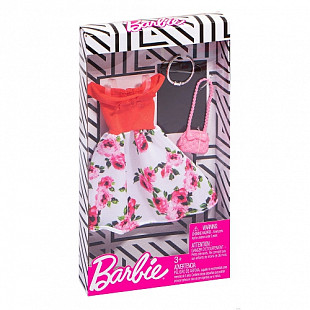 Одежда для кукол Barbie FYW85 red\white