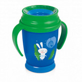 Поильник-непроливайка Lovi 360° Follow the Rabbit 250мл 12м+ 1/555new Blue/Green