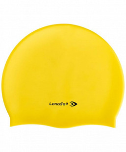 Шапочка для плавания LongSail силикон yellow