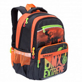 Школьный рюкзак GRIZZLY RB-964-3 black/orange