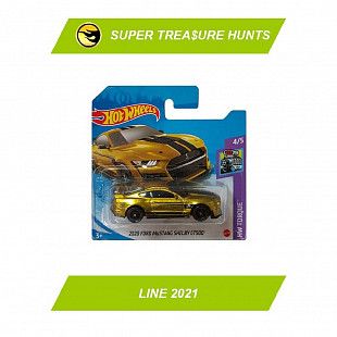 Машинка Hot Wheels Базовой коллекции 2020 Ford Mustang Shelby GT500 143/250 (5785 GTD09)