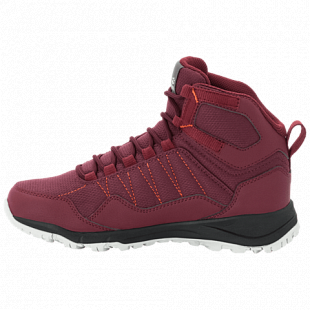 Ботинки женские Jack Wolfskin Maze Texapore Mid W burgundy / phantom