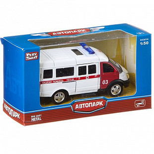 Инерционная машина Play Smart микроавтобус Скорая помощь 6404A