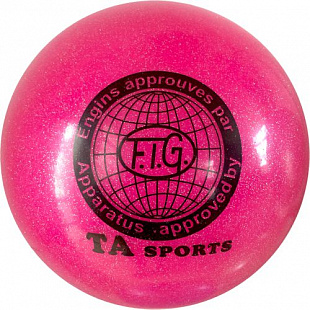 Мяч для художественной гимнастики RGB-102 19 см Pink