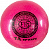 Мяч для художественной гимнастики RGB-102 19 см Pink