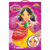 Набор для детского творчества Dalis Раскраска из пластилина Кукла Карина MC-207