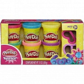 Игровой набор Play-Doh Пластилин для лепки Блестящая коллекция 6 шт. (A5417)