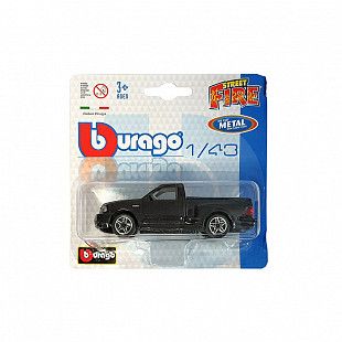 Машинка Bburago 1:43 Ford SVT F150 Lightning (18-30001/18-30066) black