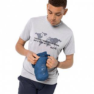 Ветрозащитная летняя куртка мужская Jack Wolfskin Jwp Breather M indigo blue