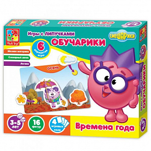 Игра с липучками Vladi Toys Обучарики Времена года VT2307-03