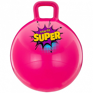Мяч-попрыгун Starfit Super 45 см с ручкой GB-0401 pink