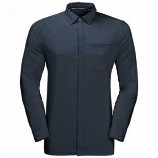 Рубашка мужская Jack Wolfskin Jwp Ls Shirt M night blue