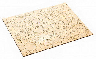 Развивающий эко-пазл раскраска Bradex Динозавры DE 0423