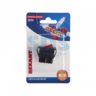 Выключатель клавишный Rexant с подсветкой 06-0303-B