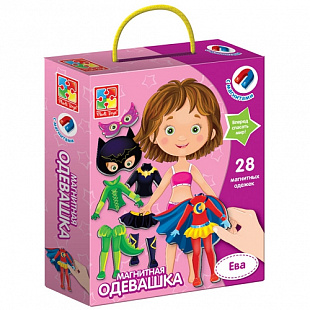 Игра настольная Vladi Toys Магнитная одевашка Ева VT3702-04