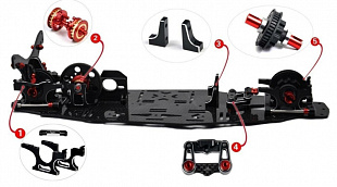 Радиоуправляемое шасси Firelap 1/10(ARTR) IW1001