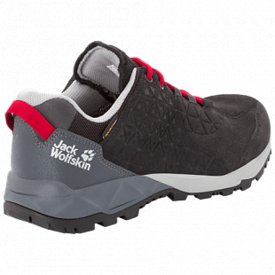 Полуботинки мужские Jack Wolfskin Cascade Hike Lt Texapore Low M black / red