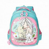 Рюкзак школьный GRIZZLY RA-979-4 /2 light blue/pink