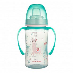Поильник Canpol babies Easy Start EXOTIC ANIMALS с силиконовым носиком 6м+  240 мл (35/208_gre) green