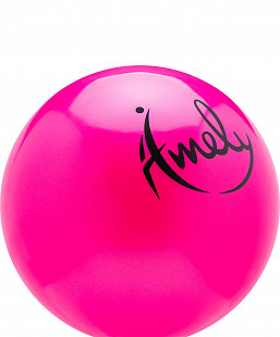 Мяч для художественной гимнастики Amely AGB-201 19 см pink