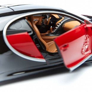Машинка Bburago 1:18 Bugatti Chiron (18-11040) red/black