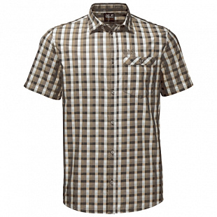 Рубашка мужская Jack Wolfskin Napo River Shirt sand dune checks
