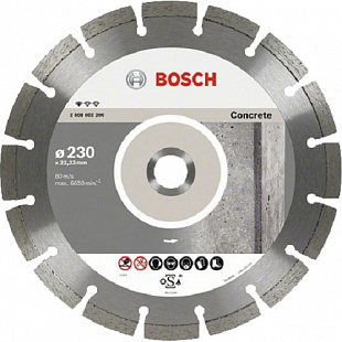Алмазный круг Bosch 230х22 мм бетон 2608602200