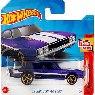 Машинка Hot Wheels Базовой коллекции '69 Dodge Charger 500 240/250 (5785 HKJ46) mainline 2023