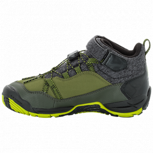Ботинки детские Jack Wolfskin Jungle Gym Texapore Mid K gorilla