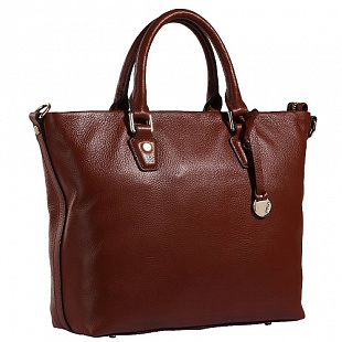 Женская сумка из кожи Pola 9016 dark brown