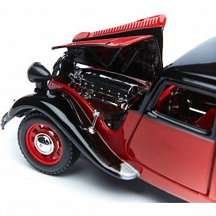 Коллекционная машина Bburago 1:24 Citroen 15 CV TA 1938 (18-22017) red/black