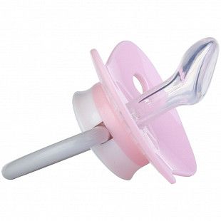 Пустышка анатомическая силиконовая Canpol babies Let’s Celebrate 0-6 мес. (23/279_pin) pink