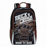 Рюкзак школьный GRIZZLY RB-051-1 /5 black/terracotta