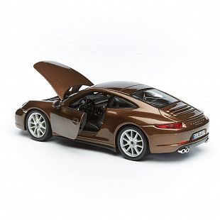 Коллекционная машина Bburago 1:24 Porsche 911 Carrera S (18-21065) brown