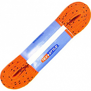Пара шнурков для коньков с пропиткой Tex Style Orange W927