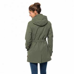 Пальто женское Jack Wolfskin Kimberley Coat woodland green