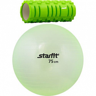 Комплект Starfit (фитбол и массажный ролик) FA-106