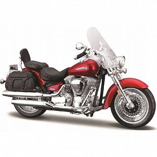 Масштабная модель мотоцикла Maisto 1:18 YAMAHA Road Star Silverado (39300) red