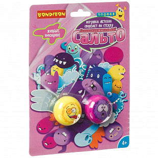 Игрушка Bondibon Чудики Сползает по стеклу Головокружительное сальто Смайл ВВ4278