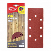 Шлифлист для дерева самозакрепляющийся Wortex 9,3x23 см Р120 (5 штук) WSS11120E519