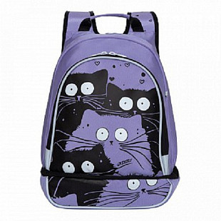Рюкзак школьный GRIZZLY RG-068-1 /2 lavender