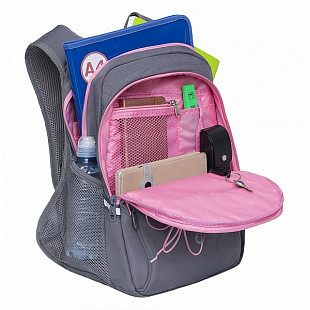 Рюкзак школьный GRIZZLY RG-161-2 /2 grey