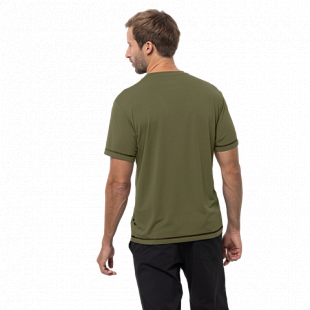Футболка мужская Jack Wolfskin Crosstrail T Men burnt olive