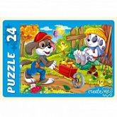 Макси-пазлы Рыжий Кот Забавные щенки ПУ24-0611