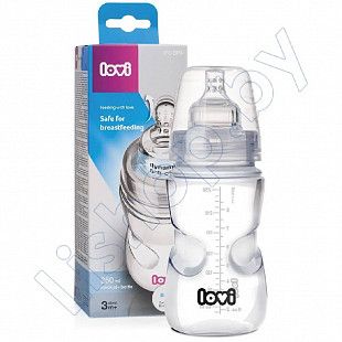 Бутылочка пластиковая LOVI Medical 250 мл, 3+, 2 шт. (0272)