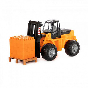 Автокар Полесье с конструктором Супер-Микс 30 шт 1640 Orange