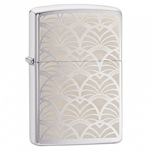 Зажигалка Zippo Art Deco Design Brushed 49207 chrome