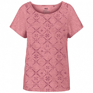Футболка женская Jack Wolfskin Moro Maori T W rose quartz